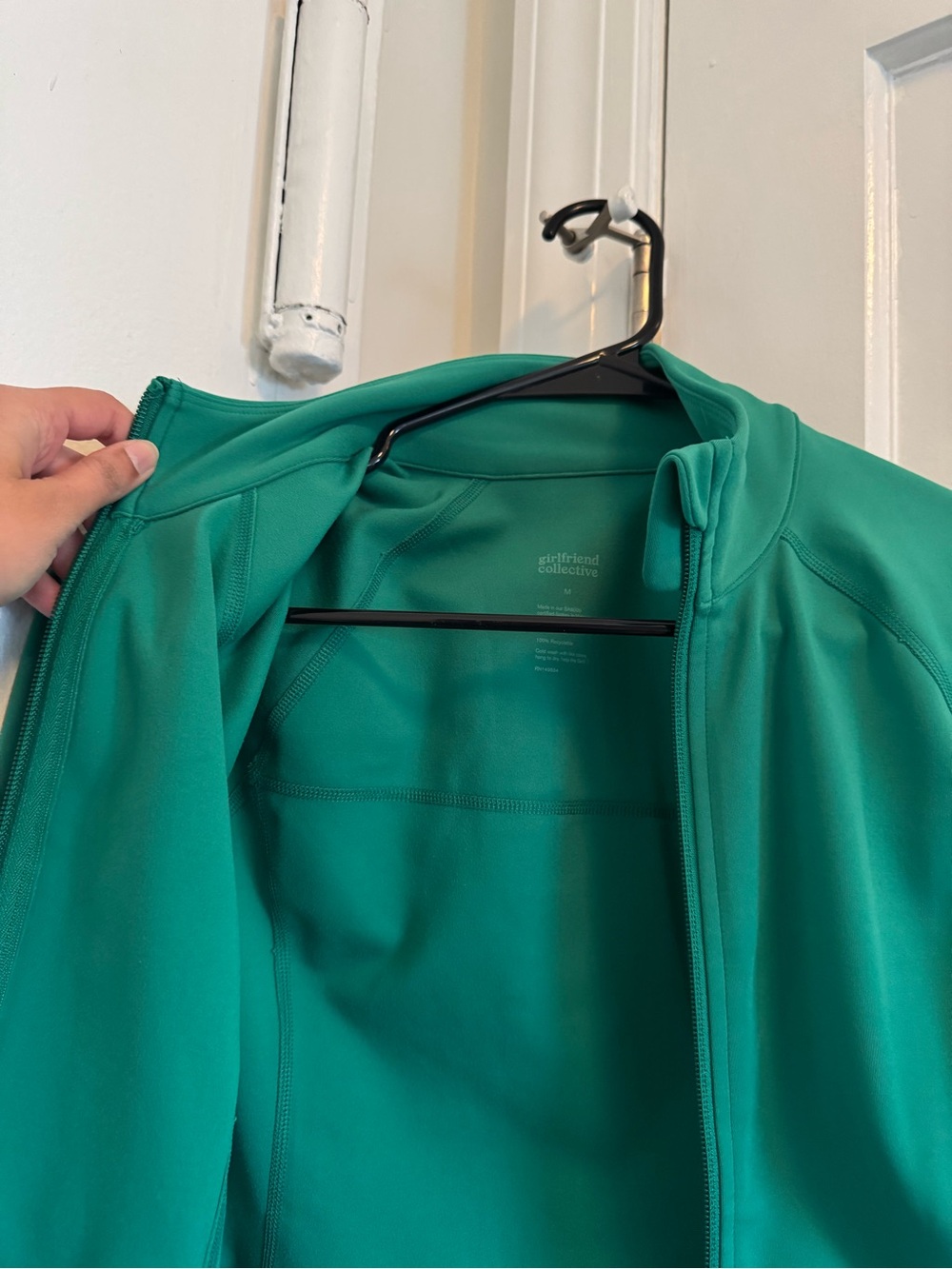 girlfriend collective Green Full-Zip Active Jacket - Picture 3 of 3